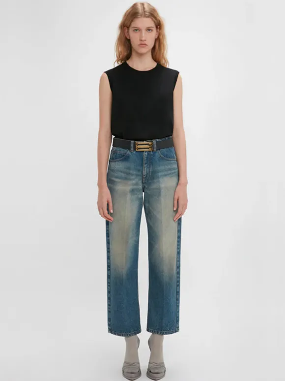Sleeveless T-Shirt in Black