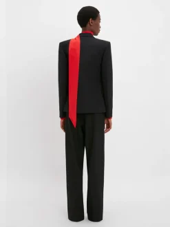 Square Shoulder Jacket in Black