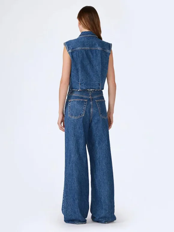 Taylor Wide Pleat Jean in Sweet Memory