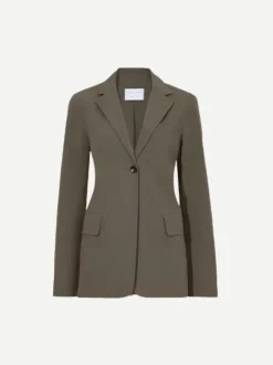Technical Suiting Blazer in Wood