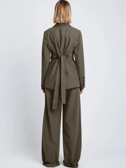 Technical Suiting Blazer in Wood