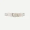 Tehora Belt in Chalk/Silver
