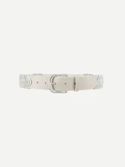 Tehora Belt in Chalk/Silver