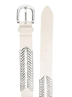 Tehora Belt in Chalk/Silver