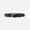 Telly Belt in Black/Silver
