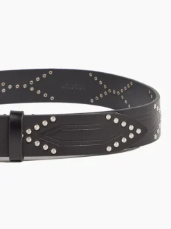 Telly Belt in Black/Silver