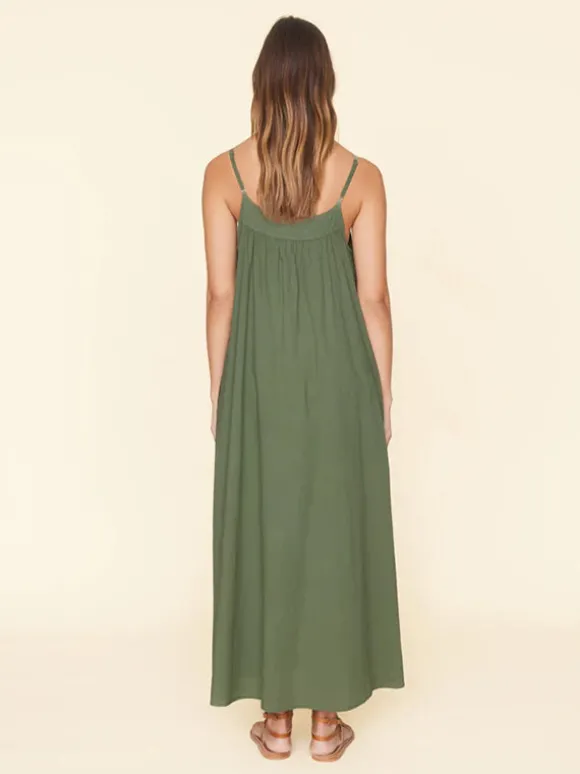 Tenley Dress in Green Army