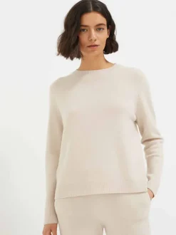 The Boxy Jumper in Bone