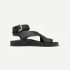 The Jalen Sandal in Black