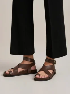 The Jalen Sandal in Walnut