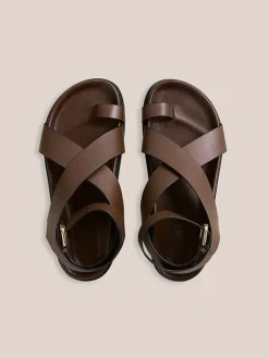 The Jalen Sandal in Walnut