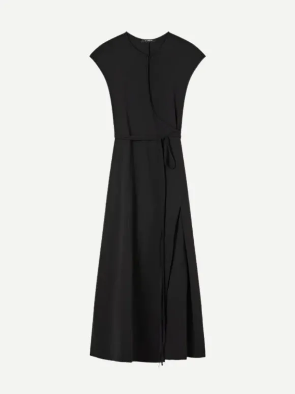 The Leigh Jersey Dress in Black