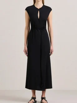 The Leigh Jersey Dress in Black