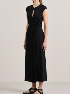 The Leigh Jersey Dress in Black