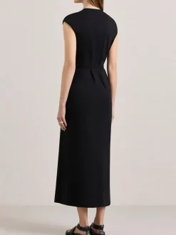 The Leigh Jersey Dress in Black