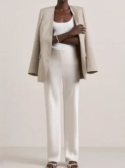 The Myrna Pant in Oyster