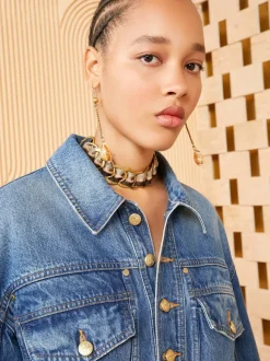The Odette Jacket in Danube