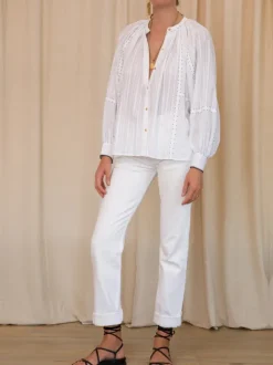 Thea Blouse in White