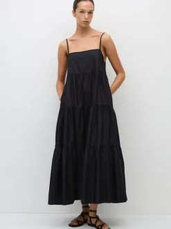 Tiered Sundress in Black