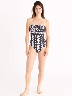 Totem Bustier One Piece in Imprime Tribu