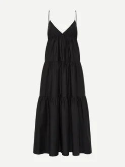 Triangle Tiered Sundress in Black