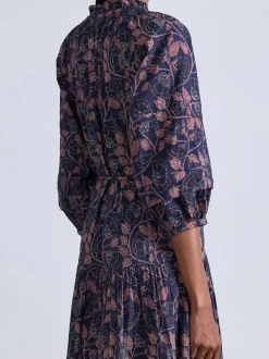 Trinidad Maxi Dress in Camille Floral Navy