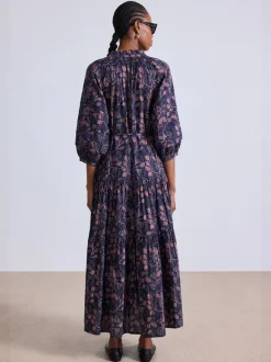 Trinidad Maxi Dress in Camille Floral Navy