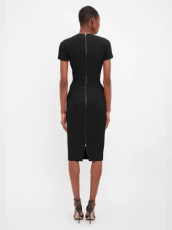 T-Shirt Fitted Dress in Black