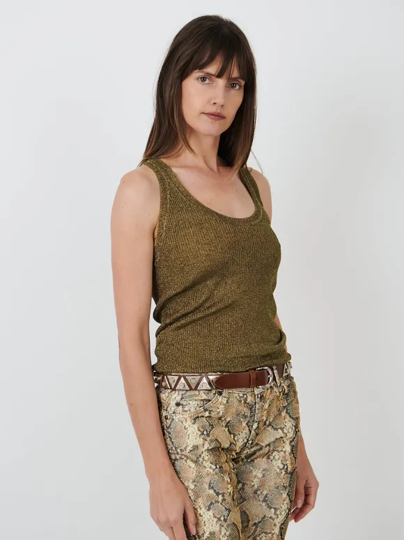 Veliana Belt in Natural/Silver