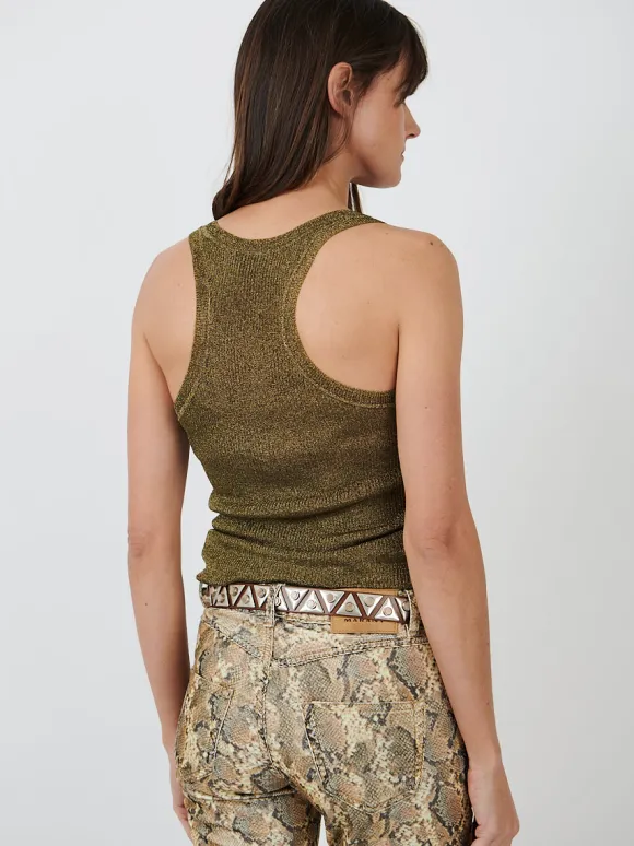 Veliana Belt in Natural/Silver