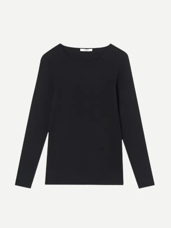 Vere Long Sleeve Top in Black
