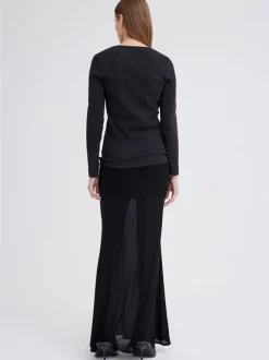 Vere Long Sleeve Top in Black