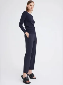 Vere Long Sleeve Top in Darkest Navy