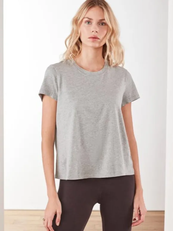 Vintage Little Boy Tee in Heather Grey