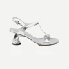 Virgo Heeled Sandal in Silver