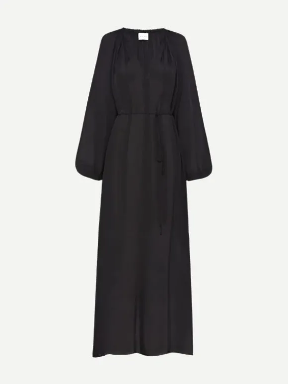 Voluminious Tiered Dress in Black