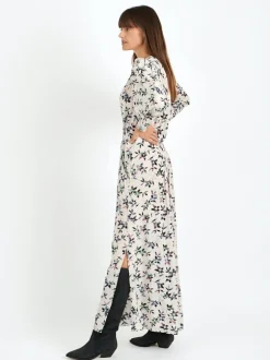 Vonick Dress in Ecru/Midnight