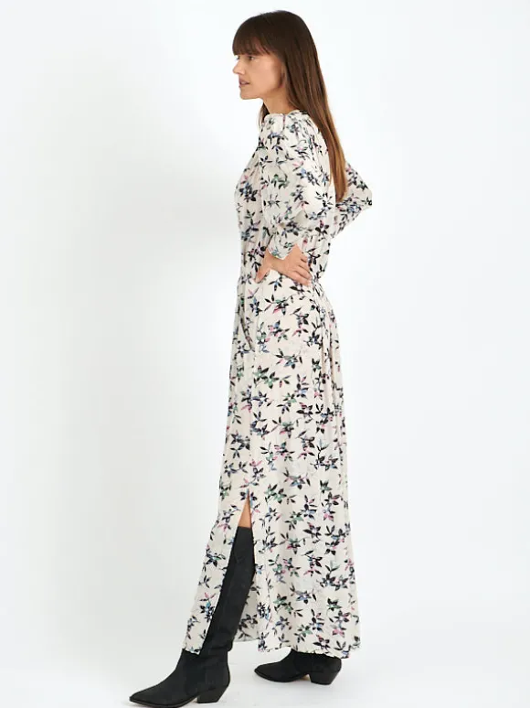 Vonick Dress in Ecru/Midnight