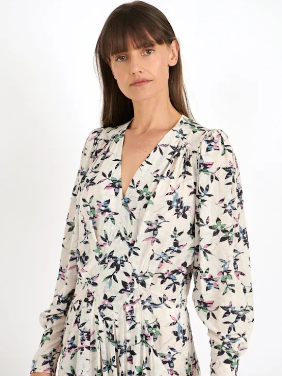 Vonick Dress in Ecru/Midnight