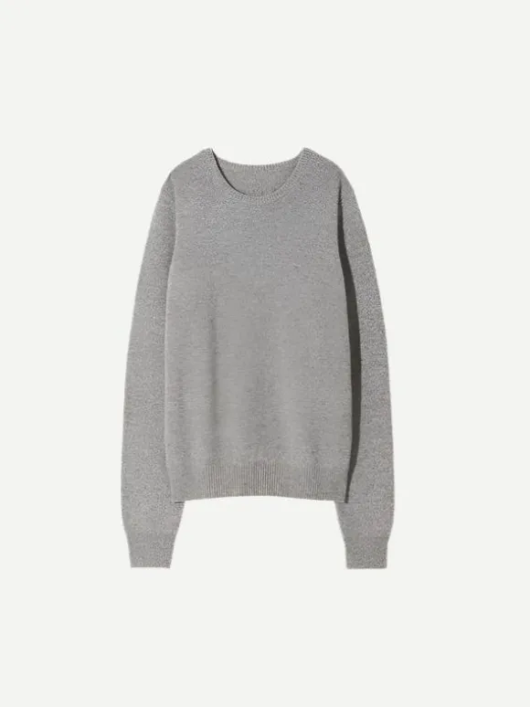 Waldorf Sweater in Light Grey Melange