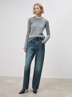 Waldorf Sweater in Light Grey Melange