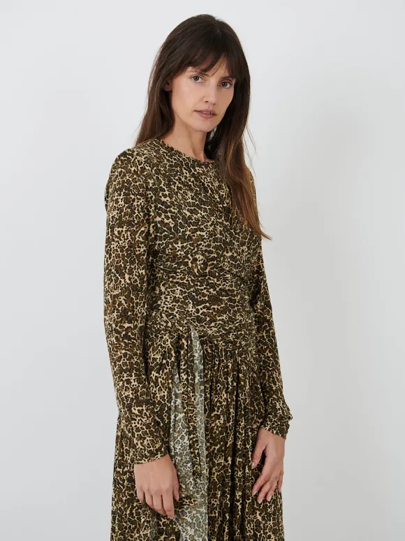 Zeidi Dress in Brown