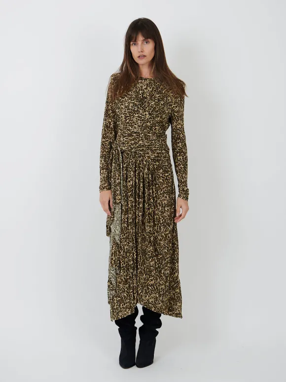Zeidi Dress in Brown